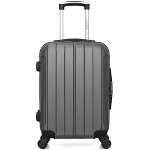 bluestar - valise cabine abs napoli 4 roues 55 cm - gris fonce pas cher