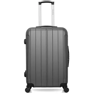 BLUESTAR - Valise Weekend ABS NAPOLI 4 Roues 65 cm - GRIS FONCE pas cher