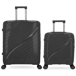 Obago - 2 Valises Rigides Grand Format et Cabine Lyra Gris Foncé OS pas cher