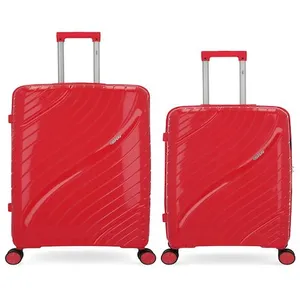 Obago - 2 Valises Rigides Grand Format et Taille Moyenne Lyra Rouges O... pas cher
