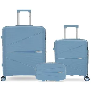 Obago - 3 Valises Rigides Grand Format, Cabine et Grand Vanity Vela Bl...Vendu parkaufland