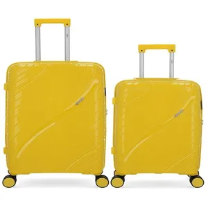 Obago - 2 Valises Rigides Taille Moyenne et Cabine Lyra Jaunes OSVendu parkaufland