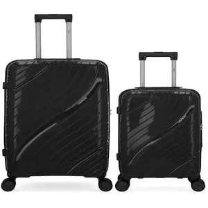 Obago - 2 Valises Rigides Taille Moyenne et Cabine XS Lyra Noires OS pas cher