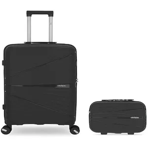Obago - Valise Rigide Taille Moyenne et Grand Vanity Vela Gris Foncé O... pas cher