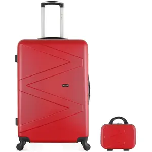 Wave Paris - Lot Valise grand format et Vanity Amazone bordeaux OS pas cher