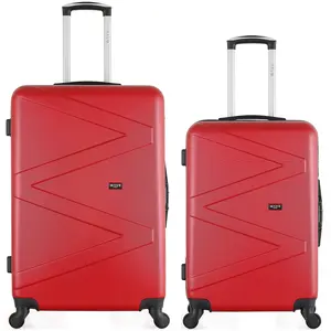 Wave Paris - Lot de 2 Valises grand format et weekend Amazone bordeaux... pas cher