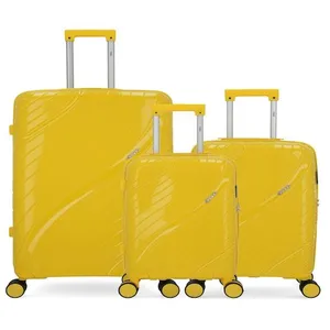 Obago - 3 Valises Rigides Grand Format, Cabine et Cabine XS Lyra Jaune... pas cher