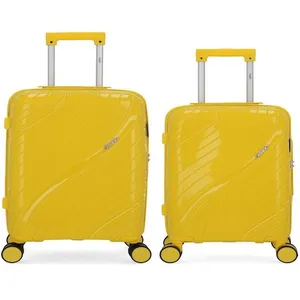 Obago - 2 Valises Rigides Cabine et Cabine XS Lyra Jaunes OS pas cher