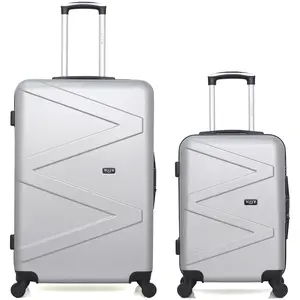 Wave Paris - Lot de 2 Valises grand format et cabine Amazone grises OS pas cher