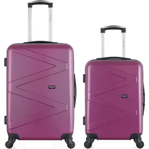 Wave Paris - Lot de 2 valises week-end et cabine Amazone prune OS pas cher