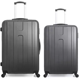 Hero - Lot de 2 Valises grand format et weekend Atlanta gris foncé OS pas cher