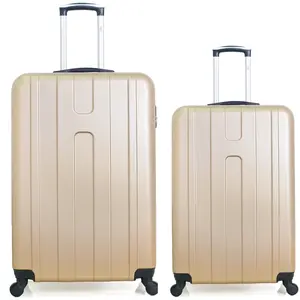Hero - Lot de 2 Valises weekend et cabine Atlanta beiges OS pas cher