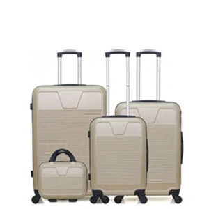 Comparateur de prix : Set de 4 valises - WAVE PARIS - SELENGA-C - 4 roues - Beige