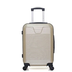 wave paris - valise cabine abs selenga 4 roues 55 cm - beige pas cher