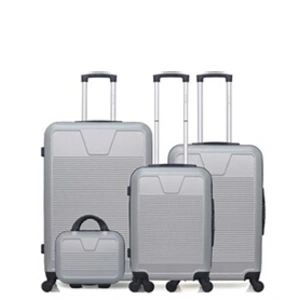 Comparateur de prix : Set de 4 valises - WAVE PARIS - SELENGA-C - 4 roues - Gris
