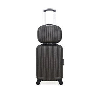 Comparateur de prix : Set de 2 valises - WAVE PARIS - VOLGA-H - 4 roues - Gris foncé