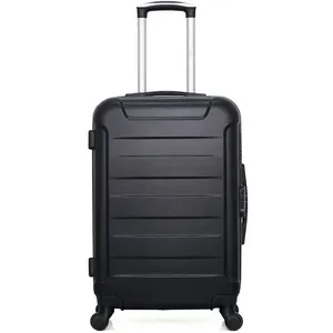 wave paris - valise weekend abs elbe-a 4 roues 60 cm - noir pas cher