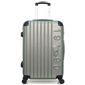 Valise - GENTLEMAN FARMER - PORTER - Weekend - 4 roues - 65 cm - Kaki pas cher