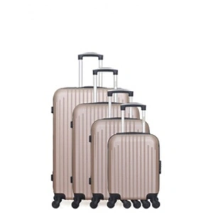 Comparateur de prix : Hero - set de 4 abs carpates-m 75 cm 4 roues - rose dore