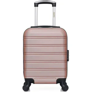Hero - valise cabine xxs abs renoso 46 cm 4 roues - rose dore pas cher