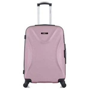 BLUESTAR - Valise Weekend ABS GARIBALDI 4 Roues 65 cm - ROSE DORE pas cher