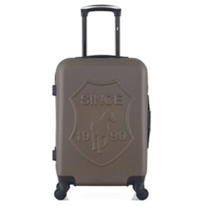 GENTLEMAN FARMER - Valise Cabine ABS DAMON 4 Roues 55 cm - marron pas cher