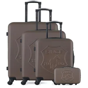 Set de 4 valises - GENTLEMAN FARMER - DAMON-C - 4 roues - Marron pas cher