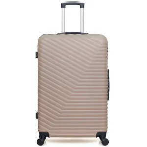 WAVE PARIS - valise grand format abs lena 75 cm - beige pas cher