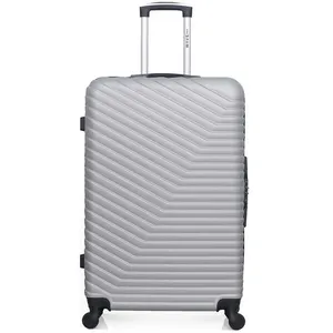 wave paris- valise grand format abs lena 75 cm - gris pas cher