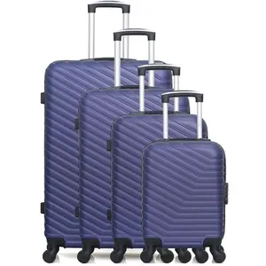 Comparateur de prix : Set de 4 valises - WAVE PARIS - LENA-M - 4 roues - Marine