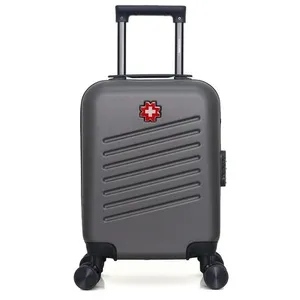 swiss kopper - valise cabine xxs zurich 46 cm 4 roues - gris fonce pas cher