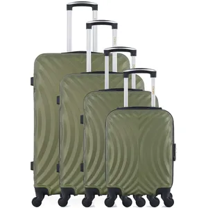 Comparateur de prix : Hero - 4 Valises 4 roues Lagos-M 75/65/55/46 cm vert kaki T.U