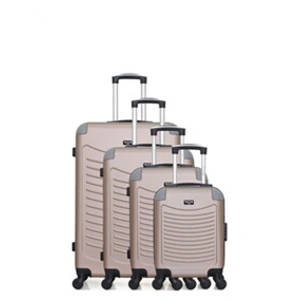 Comparateur de prix : Set de 4 valises - WAVE PARIS - CONGO-M - 4 roues - Rose doré
