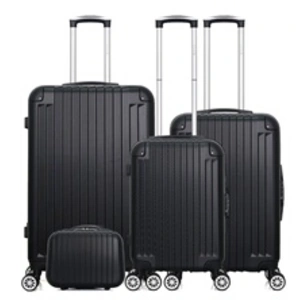 Comparateur de prix : Set de 4 valises - WAVE PARIS - TAGE-C - 4 roues - Noir