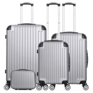 Comparateur de prix : Set de 4 valises - WAVE PARIS - TAGE-C - 4 roues - Gris