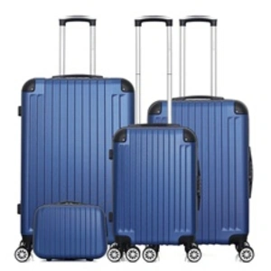 Comparateur de prix : Set de 4 valises - WAVE PARIS - TAGE-C - 4 roues - Marine