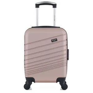 wave paris - valise cabine xxs tigre 46 cm 4 roues - rose dore pas cher