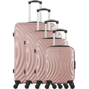 Comparateur de prix : Hero - 4 Valises 4 roues Lagos-M 75/65/55/46 cm rose doré T.U