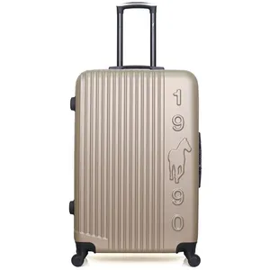 gentleman farmer - valise grand format abs liam 4 roues 75 cm - beige pas cher