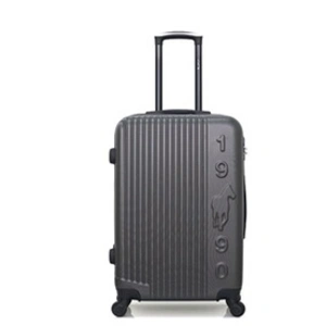 GENTLEMAN FARMER - Valise Weekend ABS LIAM 4 Roues 65 cm - GRIS FONCE pas cher