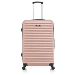 bluestar - valise grand format abs brazilia 4 roues 75 cm - rose dore pas cher