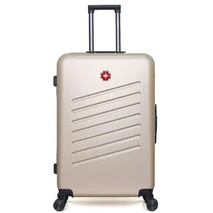 SWISS KOPPER - Valise Grand Format ABS ZURICH 4 Roues 75 cm - BEIGE pas cher