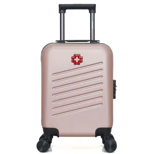 SWISS KOPPER - Valise Cabine XS ZURICH 4 Roues 46 cm - ROSE DORE