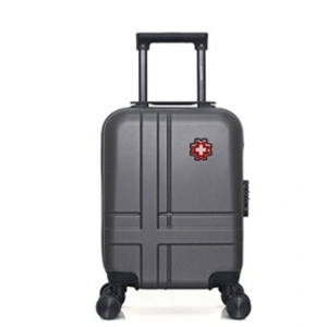 swiss kopper - valise cabine xs uster 4 roues 46 cm - gris fonce pas cher