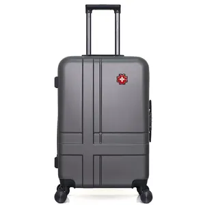 Valise - SWISS KOPPER - USTER - Weekend - 4 roues - 65 cm - Gris foncé pas cher