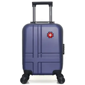 swiss kopper - valise cabine xs uster 4 roues 46 cm - marine