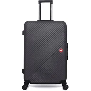 SWISS KOPPER - Valise Grand Format ABS SPIEZ 4 Roues 75 cm - NOIR pas cher