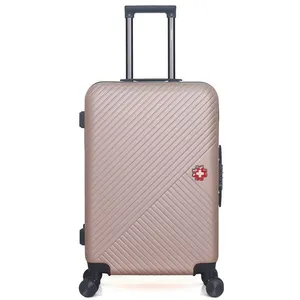 SWISS KOPPER - Valise Weekend ABS SPIEZ 4 Roues 65 cm - ROSE DORE