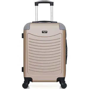- valise cabine abs congo 4 roues 55 cm - beige pas cher