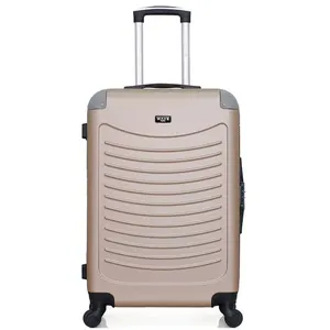 - valise weekend abs congo 4 roues 65 cm - beige pas cher